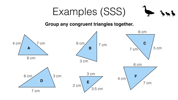 Triangle congruence sss and sas answer key