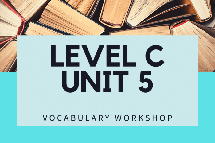 Vocab workshop level c unit 1 answers