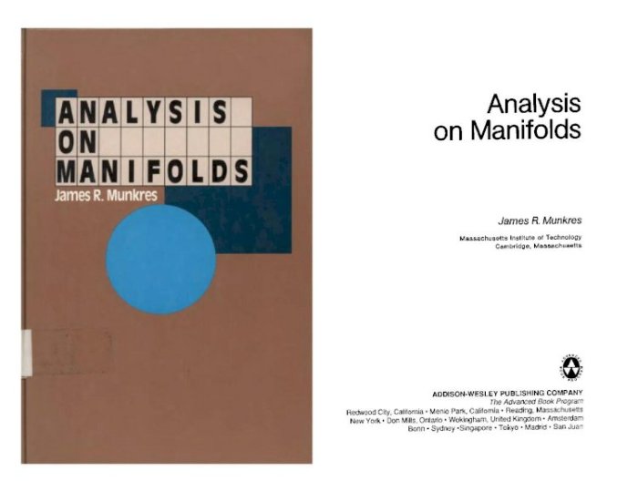 Munkres analysis on manifolds solutions